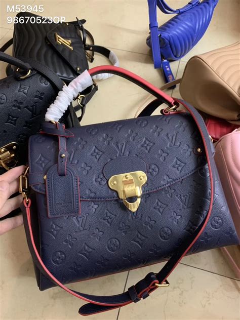 blue and red louis vuitton bag